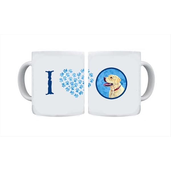 Carolines Treasures 15 oz. Labrador Dishwasher Safe Microwavable Ceramic Coffee Mug - LH9383BU-CM15