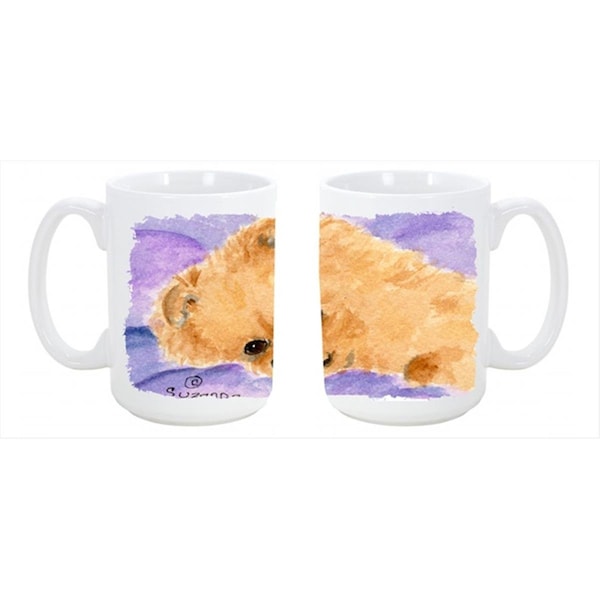 Carolines Treasures Pomeranian Dishwasher Safe Microwavable Ceramic Coffee Mug 15 oz. - SS8834CM15