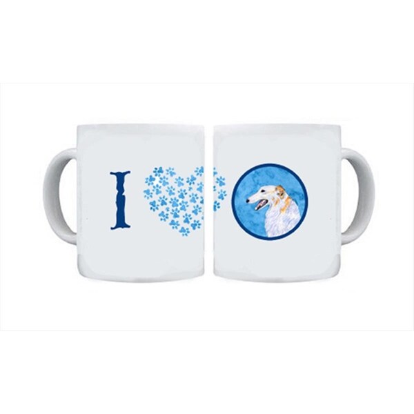 Carolines Treasures 15 oz. Borzoi Dishwasher Safe Microwavable Ceramic Coffee Mug - SS4751-BU-CM15
