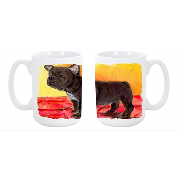 Carolines Treasures French Bulldog Dishwasher Safe Microwavable Ceramic Coffee Mug 15 oz. - SS8869CM15