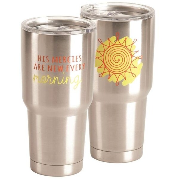 Dicksons Dicksons SSTUM-48 30 oz Tumbler His Mercies Are - Stainless Steel - SSTUM-48