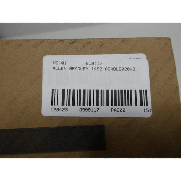 Allen Bradley CABLE DE BRAZO PRE-CABLEADO CON PROTECCIÓN SERIE A PARA PARTES Y ACCESORIOS DE PLC Y DCS - 1492-ACABLE020WB