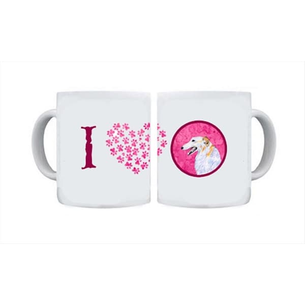 Carolines Treasures 15 oz. Borzoi Dishwasher Safe Microwavable Ceramic Coffee Mug - SS4751-PK-CM15