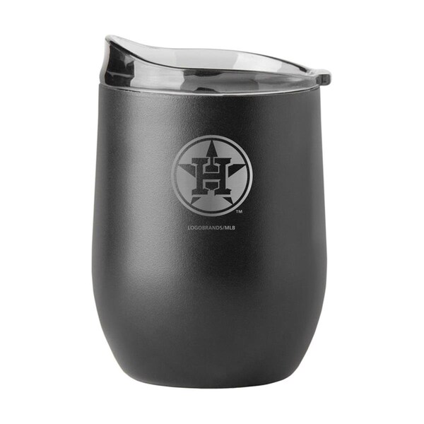 Moment-In-Time 16 oz MLB Houston Astros Curved Beverage, Etch Black Powder Coat - MO3601406