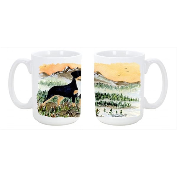 Carolines Treasures Entlebucher Mountain Dog Dishwasher Safe Microwavable Ceramic Coffee Mug 15 oz. - SS8119CM15