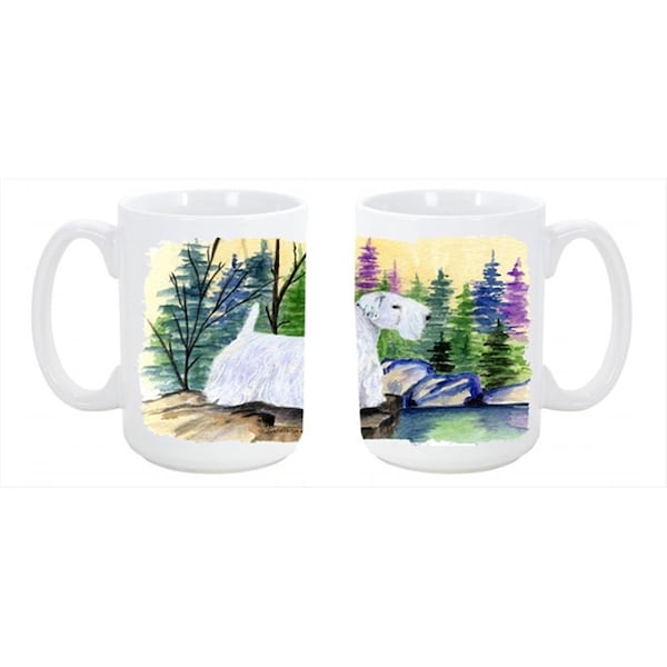 Carolines Treasures Sealyham Terrier Dishwasher Safe Microwavable Ceramic Coffee Mug 15 oz. - SS8104CM15