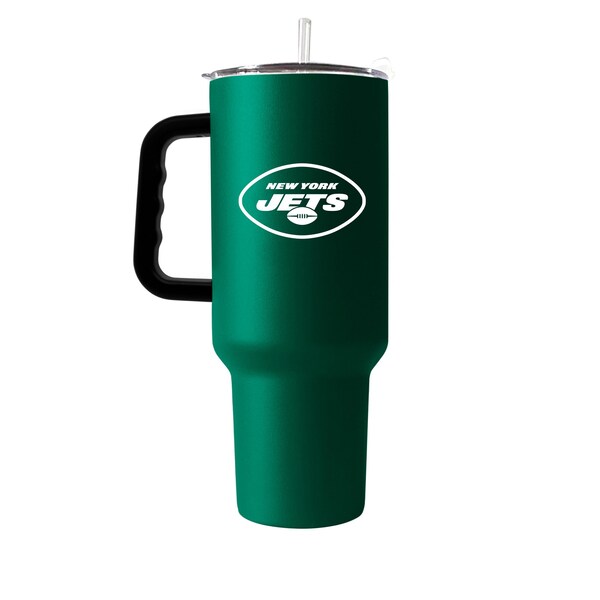Logo Brands NY Jets 40oz Flipside Powder Coat Tumbler - 622-S40PT-34