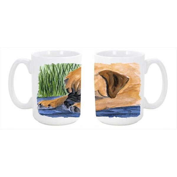 Carolines Treasures Bullmastiff Dishwasher Safe Microwavable Ceramic Coffee Mug 15 oz. - SS8033CM15
