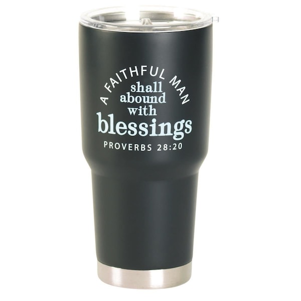 Dicksons Tumbler A Faithful Man Black 30 oz - SSTUM30B-12