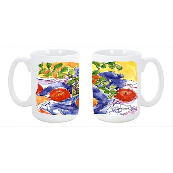 Carolines Treasures Apples Dishwasher Safe Microwavable Ceramic Coffee Mug - 6047CM15