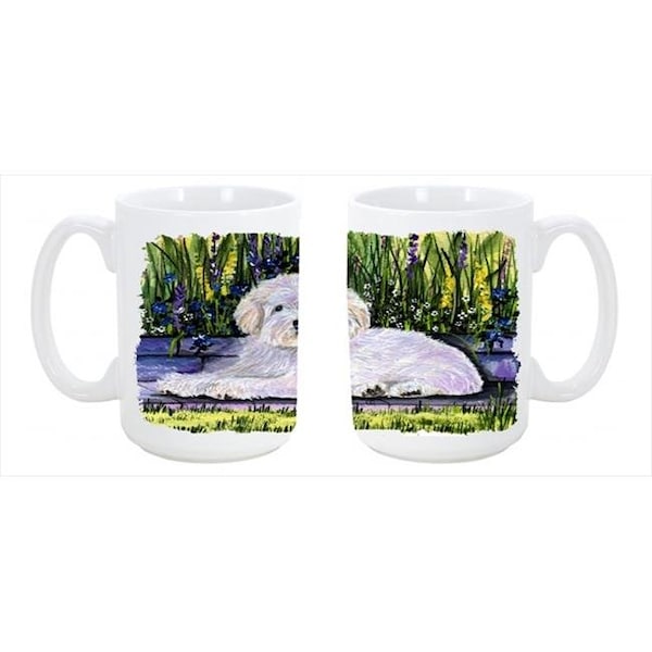 Carolines Treasures Carolines Treasures SS8430CM15 Coton de Tulear Dishwasher Safe Microwavable Ceramic Coffee Mug 15 oz. - SS8430CM15
