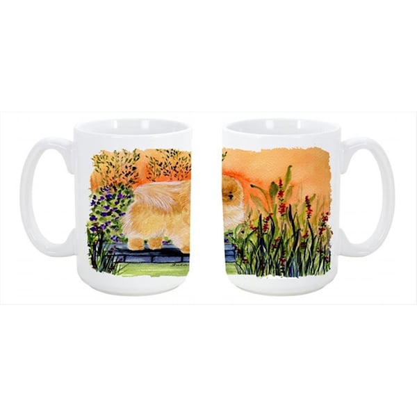 Carolines Treasures Pomeranian Dishwasher Safe Microwavable Ceramic Coffee Mug 15 oz. - SS8161CM15