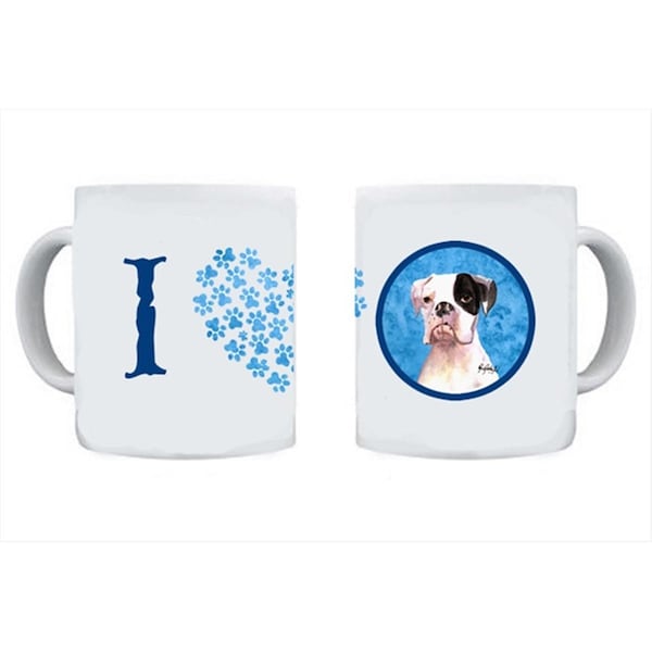 Carolines Treasures Boxer Dishwasher Safe Microwavable Ceramic Coffee Mug 15 oz. - RDR3019BU-CM15