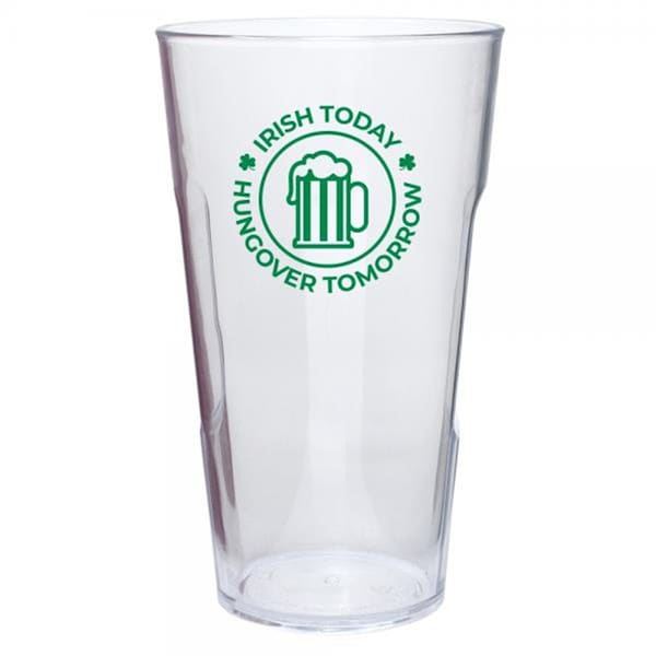 Zees Creation 16 oz Pint Glass Ever DrinkWare Tumbler - Saint Patricks Day Irish Today - ED1010-SP2