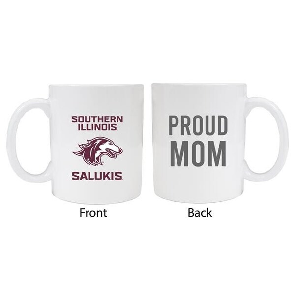 R & R Imports R & R Imports MUG-C-SIU20 WMOM Southern Illinois Salukis Proud Mom White Ceramic Coffee Mug - MUG-C-SIU20 WMOM