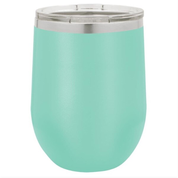 Anales 12 oz Stainless Steel Polar Camel Stemless Wine Tumbler; Teal - AN2810806