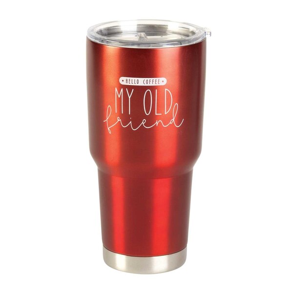 Dicksons 30 oz Hello Coffee My Old Tumbler, Red - SSTUM30R-5
