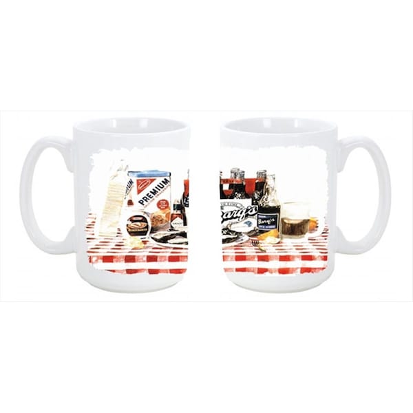 Carolines Treasures Barqs oysters Dishwasher Safe Microwavable Ceramic Coffee Mug 15 oz. - 1004CM15