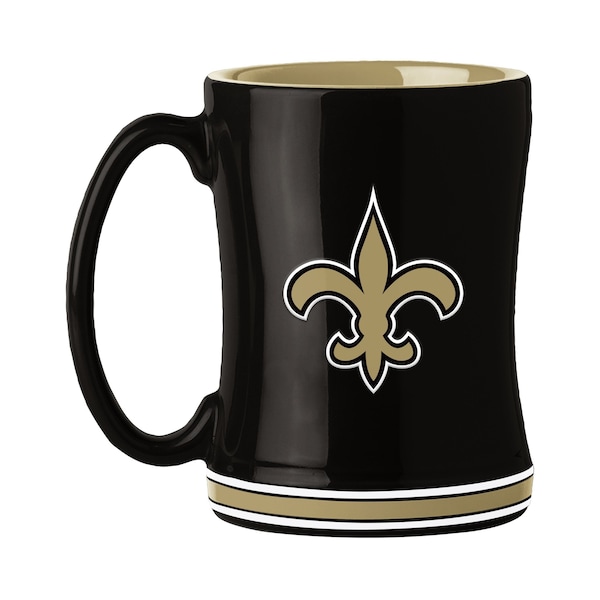 Logo Brands New Orleans Saints 14oz Relief Mug - 620-C14RM