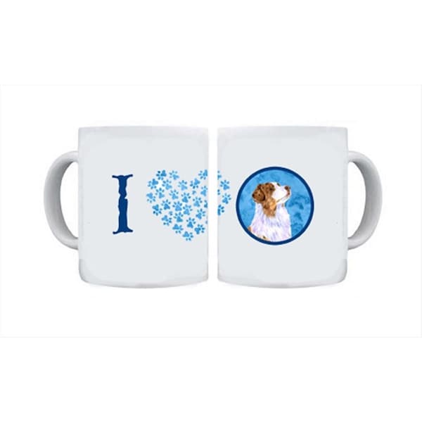 Carolines Treasures Carolines Treasures LH9363BU-CM15 15 oz. Australian Shepherd Dishwasher Safe Microwavable Ceramic Coffee Mug - LH9363BU-CM15