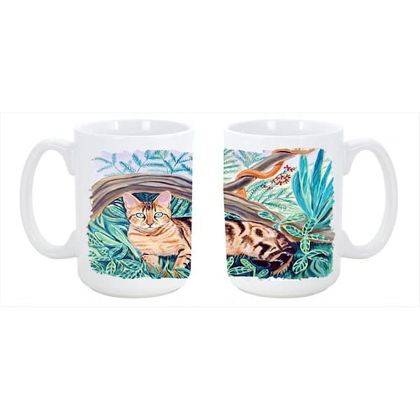 Carolines Treasures Cat - Maine Coon Dishwasher Safe Microwavable Ceramic Coffee Mug 15 oz. - 7139CM15