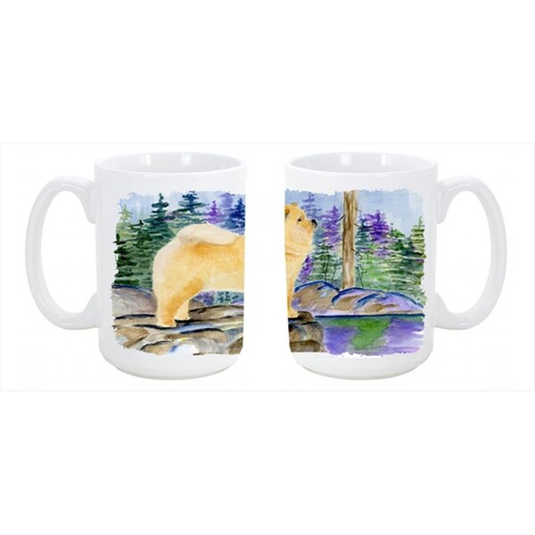 Carolines Treasures Chow Chow Dishwasher Safe Microwavable Ceramic Coffee Mug 15 oz. - SS8003CM15