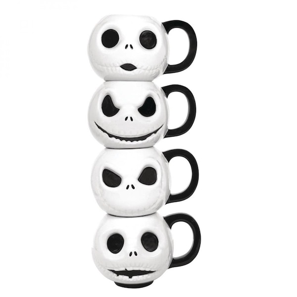 Nightmare Before Christmas Christmas Jack Expressions Ceramic Mug, 4PK - 825691