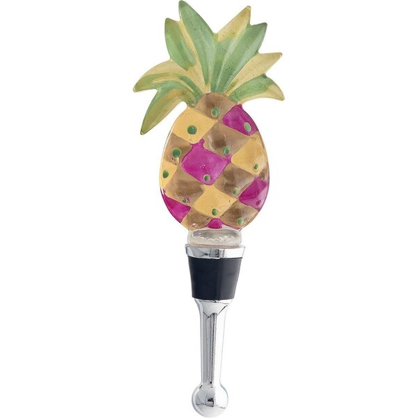 Ls Arts Bottle Stopper - Pineapple Resin - 5 in. - BS-495