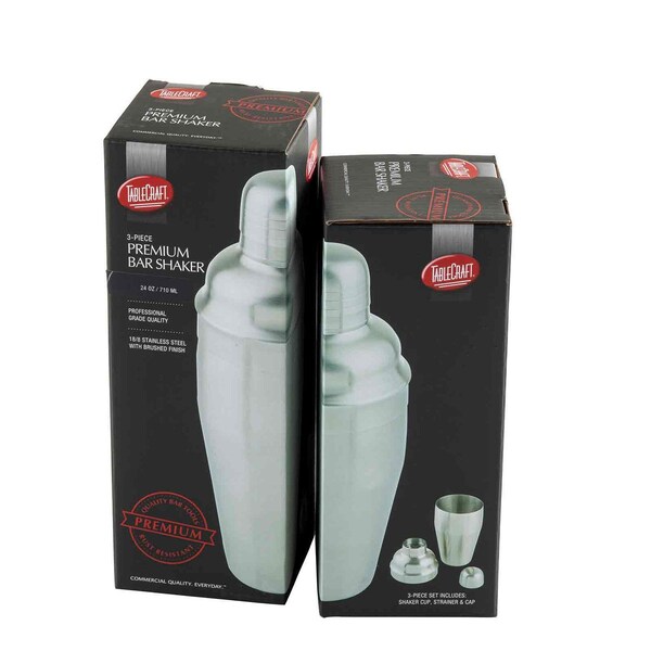 Tablecraft Cocktail Shaker, 3-Piece, 24 oz - 10469