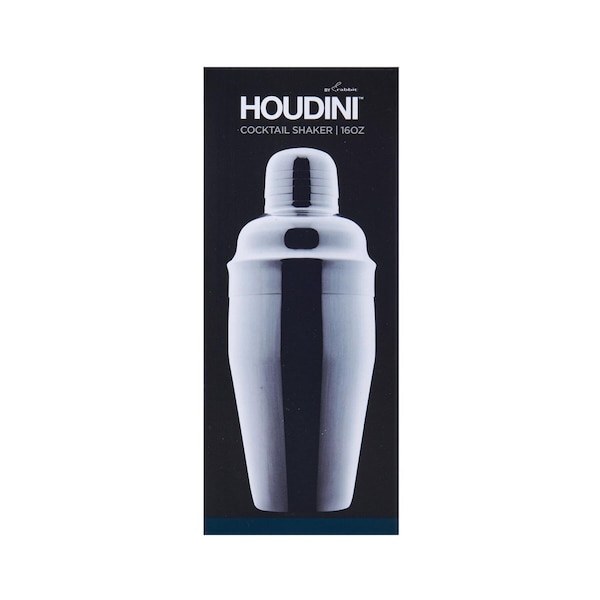Houdini Houdini 16 oz Silver Stainless Steel Cocktail Shaker - H4-013704T