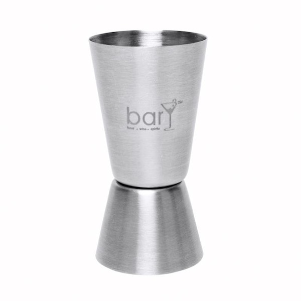 Bary3 BarY3 1.5 oz Silver Stainless Steel Double Jigger - BAR-0762