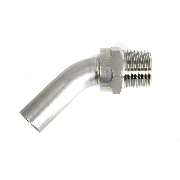 Concord 304 Stainless Steel Beer Brewing Dip Tube Pick Up, 3", Extra Wide - DT-05