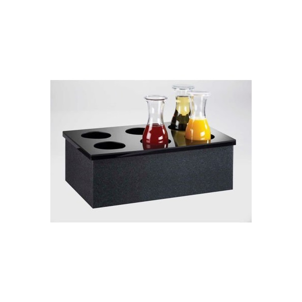 Cal Mil Plastics Cal-Mil 707-12 Carafe Collars 12"W x 20"D, Black - 707-12