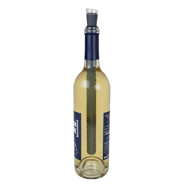 Bary3 BarY3 Black/Clear Silicone Wine Chill Stick and Pourer - BAR-0663