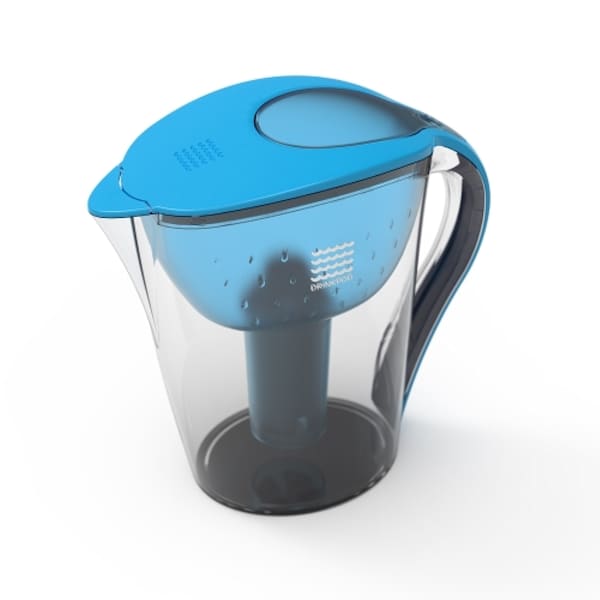 Drinkpod Ultra Premium Alkaline Water Pitcher - 3.5L Pure Healthy Water Ionizer w/3 Alkaline Water Filters - DPPITCHER1XLB
