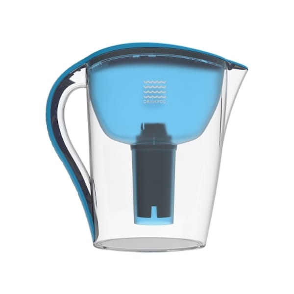 Drinkpod Ultra Premium Alkaline Water Pitcher - 3.5L Pure Healthy Water Ionizer w/3 Alkaline Water Filters - DPPITCHER1XLB