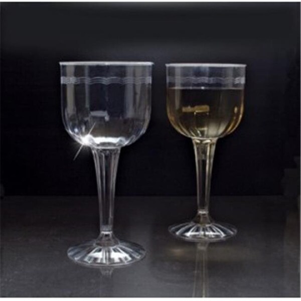 Emi Yoshi EMI Yoshi EMI-REWG1P8 1 Piece Fluted 8 Oz Clear Wine Goblet - Pack of 96 - EMI-REWG1P8
