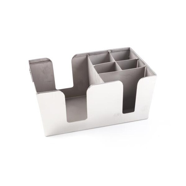 American Metalcraft Satin Finish Stainless Steel Bar Caddy - BARS7