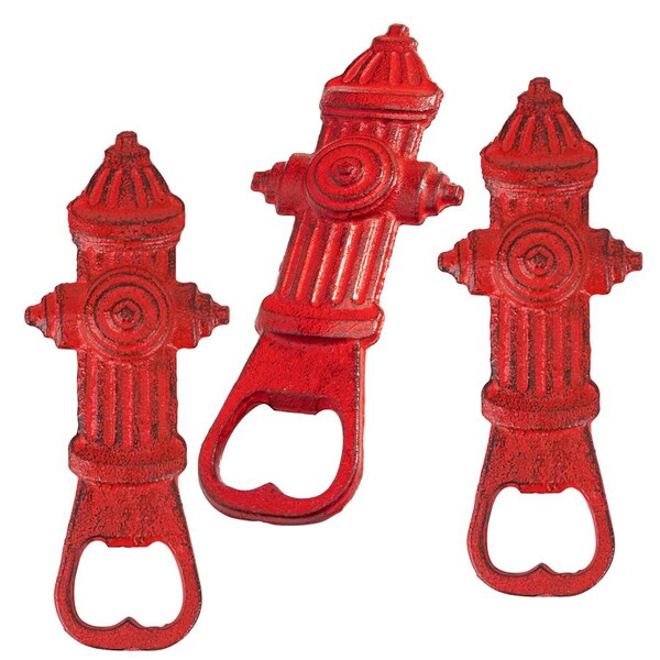Design Toscano Fire Hydrant Cast Iron Bottle Opener, PK 3 - SP93210