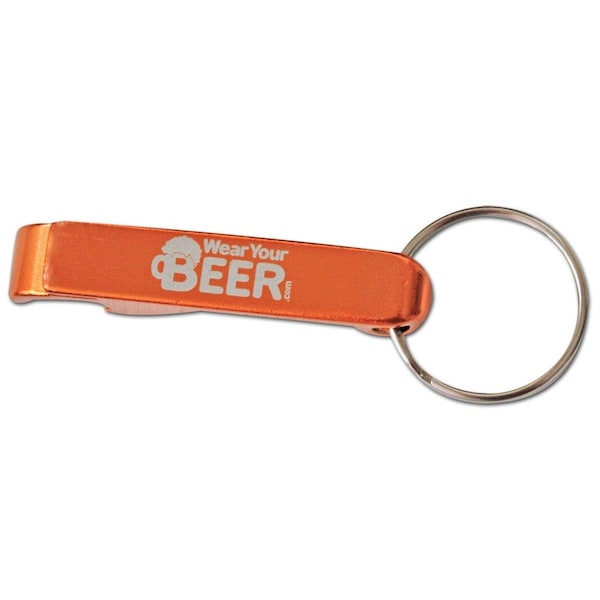 Miscellaneous Wear Your Beer Logo Copper Aluminum Bottle Opener Keychain - 18778