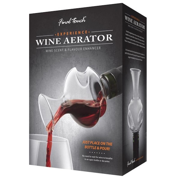 Golosinas Glass Aerating Wine Pourer, Clear - GO3313703