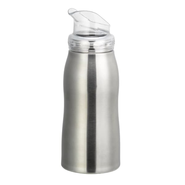 Service Ideas VersaVac Bottle, Stainless Vacuum, Large Lid, 0.7 Liter, Brushed - VV07SSLG