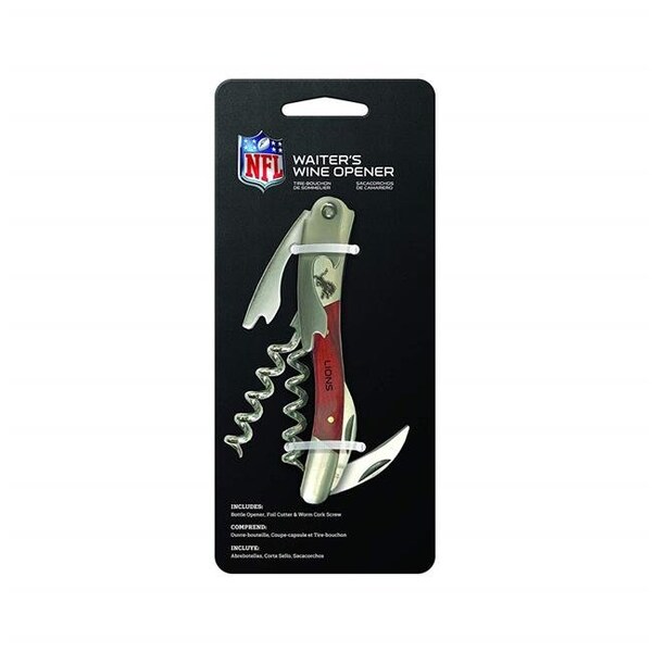 Sports Vault Sports Vault WONFL11 NFL Wine Opener - Detroit Lions - WONFL11