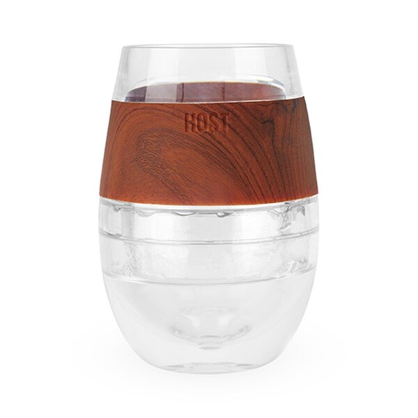 Host Wine Freeze Cooling Cup in Wood Single - 1044