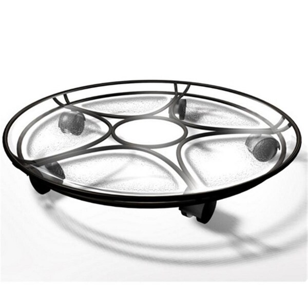 Pipers Pit Delray Saucer Caddy 17-Inches Black - PI2540701