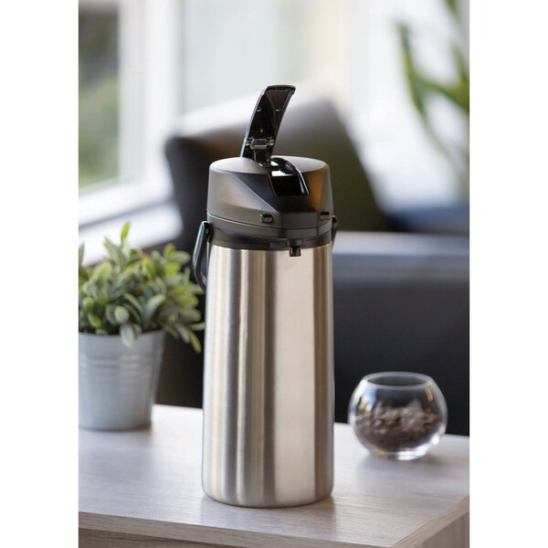 Ideal Settings Airpot with Lever Lid, 3 Liter, Stainless Steel Lined - 213020001