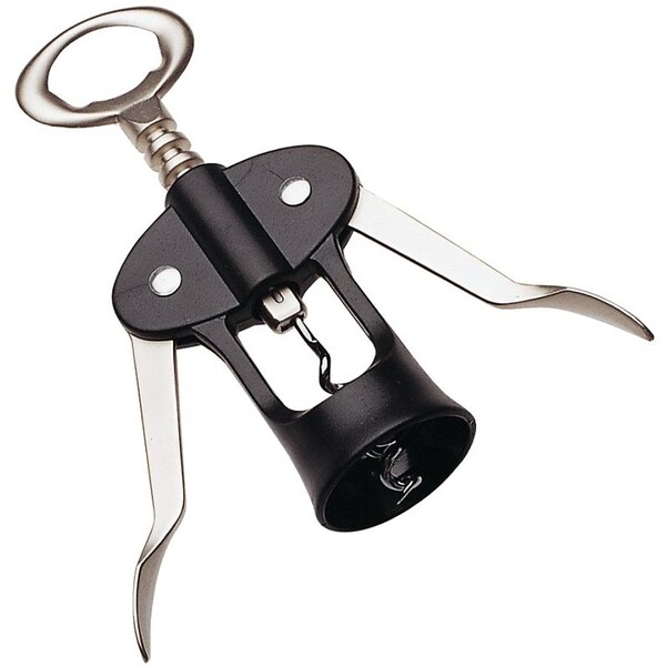 Chef Craft Winged Cork Screw, 612 in L, Zinc, Chrome - 20168