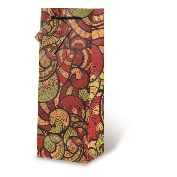 Wrap-Art Fusion Printed paper Bag with Plastic Rope Handle - 17562