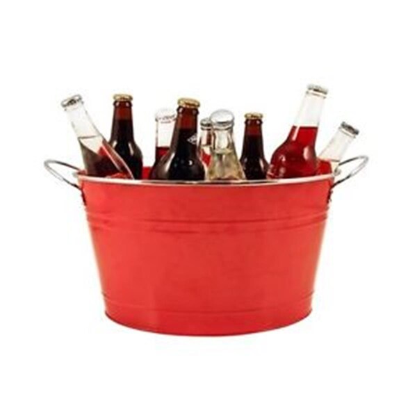 True Fabrications Country Home - Big Red Galvanized Tub - 2585
