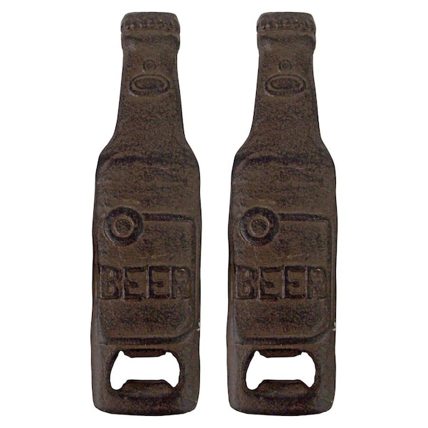 Design Toscano A Cold Bottle of Beer Cast Iron Bottle Opener, PK 2 - QH917813